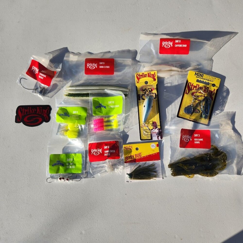 NEW Fishing Strike King Lures Bundle Supplies Homing Minnow Mr. Crappie KVD 1.5